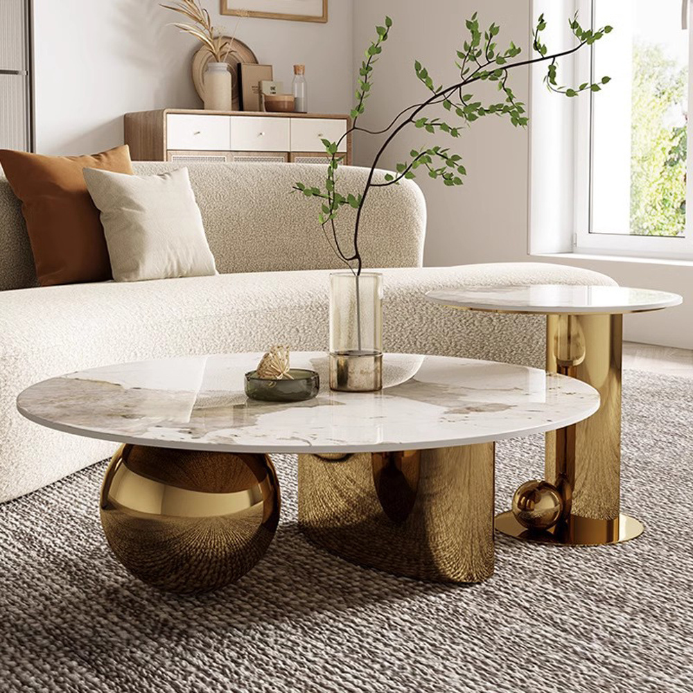 New style other living room furniture ethiopian coffee table small gold globe coffee table for sofa side