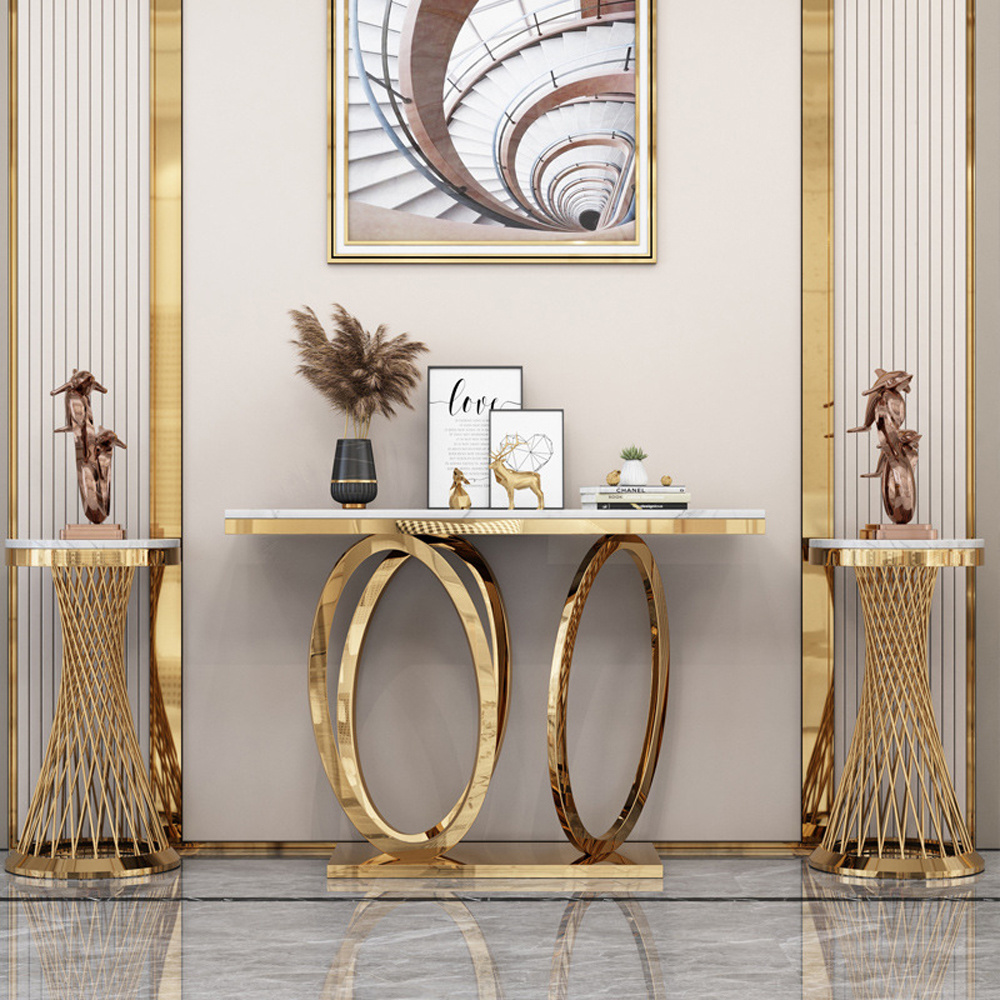 Online furniture stores stainless steel gold console table marble luxury console tables modern console tables for home