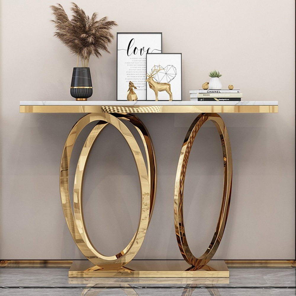 Online furniture stores stainless steel gold console table marble luxury console tables modern console tables for home