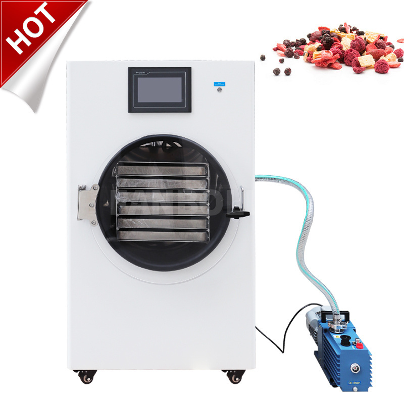 -80c 6kg/batch Top Press Vial Rubber Stoppering Sealing Laboratory Vacuum Freeze Dryer