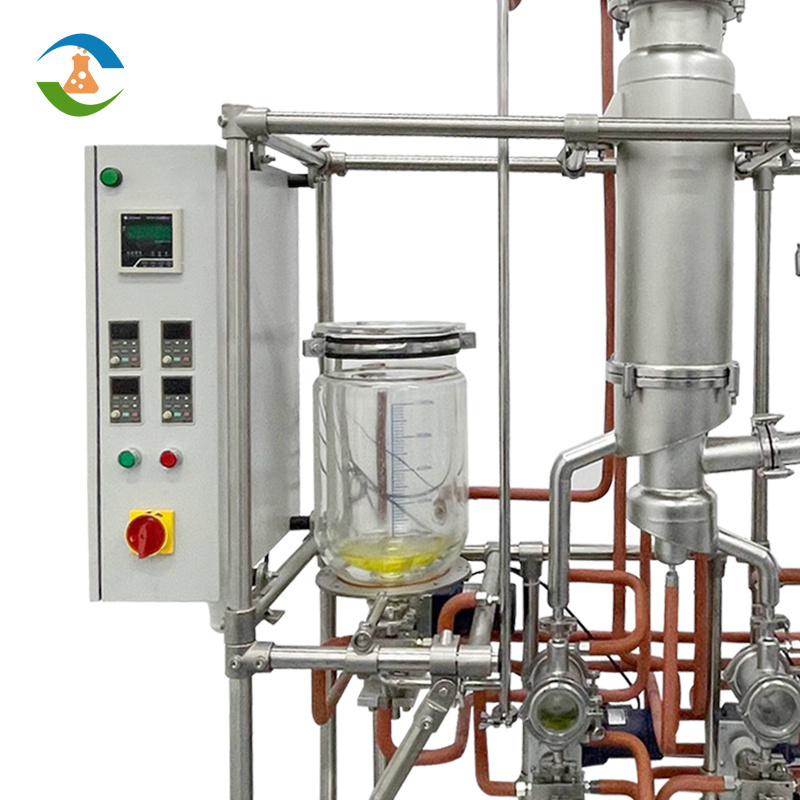 Wiped Thin Film Oil Distiller System Hybrid Molecular Distillation