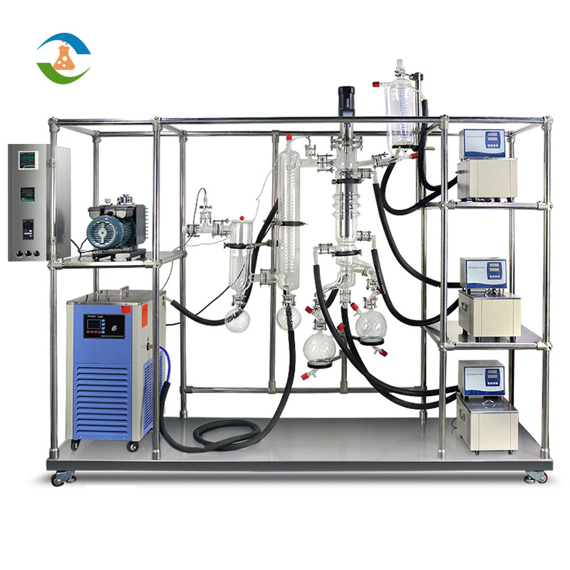 Continuous Lab & Pilot Production Turnkey Wiped Film Molecular Distillation