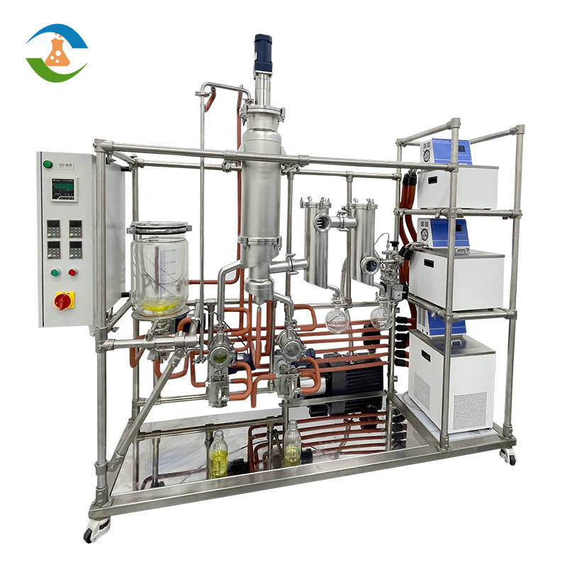 Wiped Thin Film Oil Distiller System Hybrid Molecular Distillation