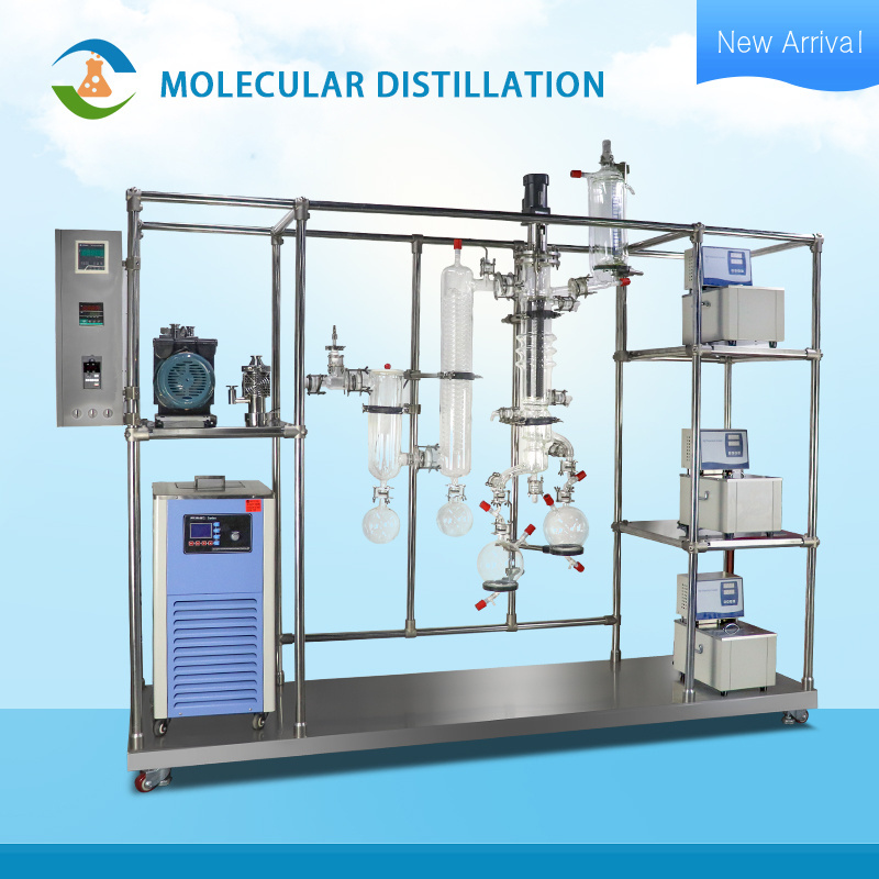 Continuous Lab & Pilot Production Turnkey Wiped Film Molecular Distillation