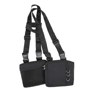 Adjustable Tactical Shoulder Bag Streetwear Fashion Front Chest Bags Functional Waist Pack