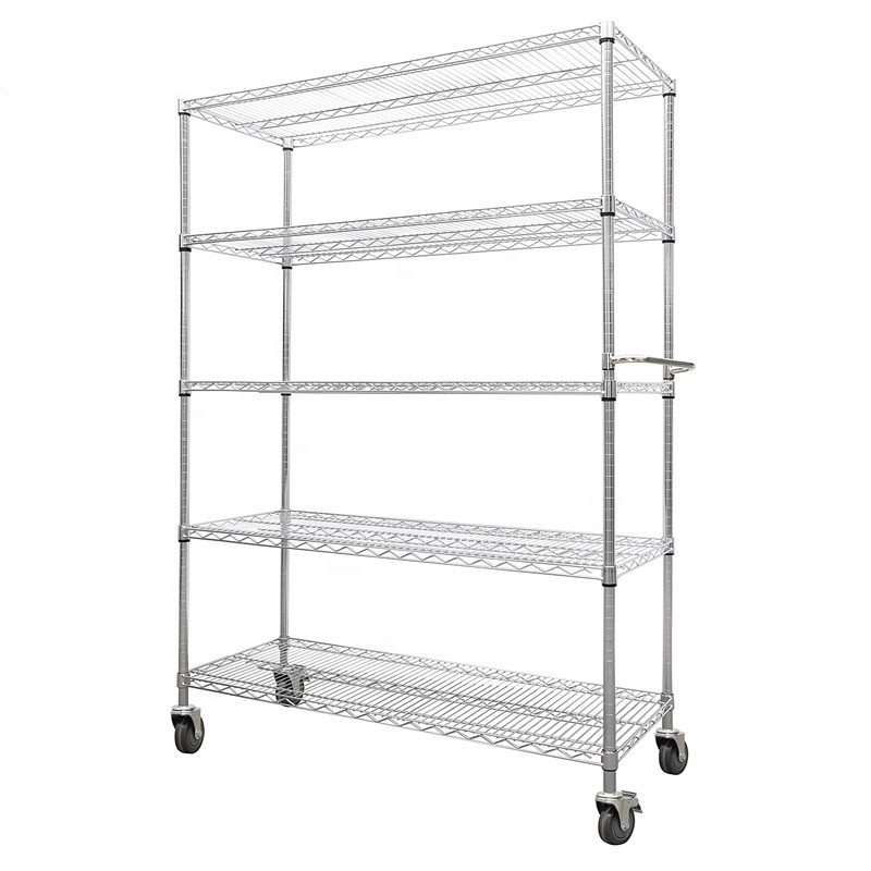 Heavy Duty Utility Wire Rack, 3/4/4 Tier 201 Stainless Steel Kitchen Shelf Racking