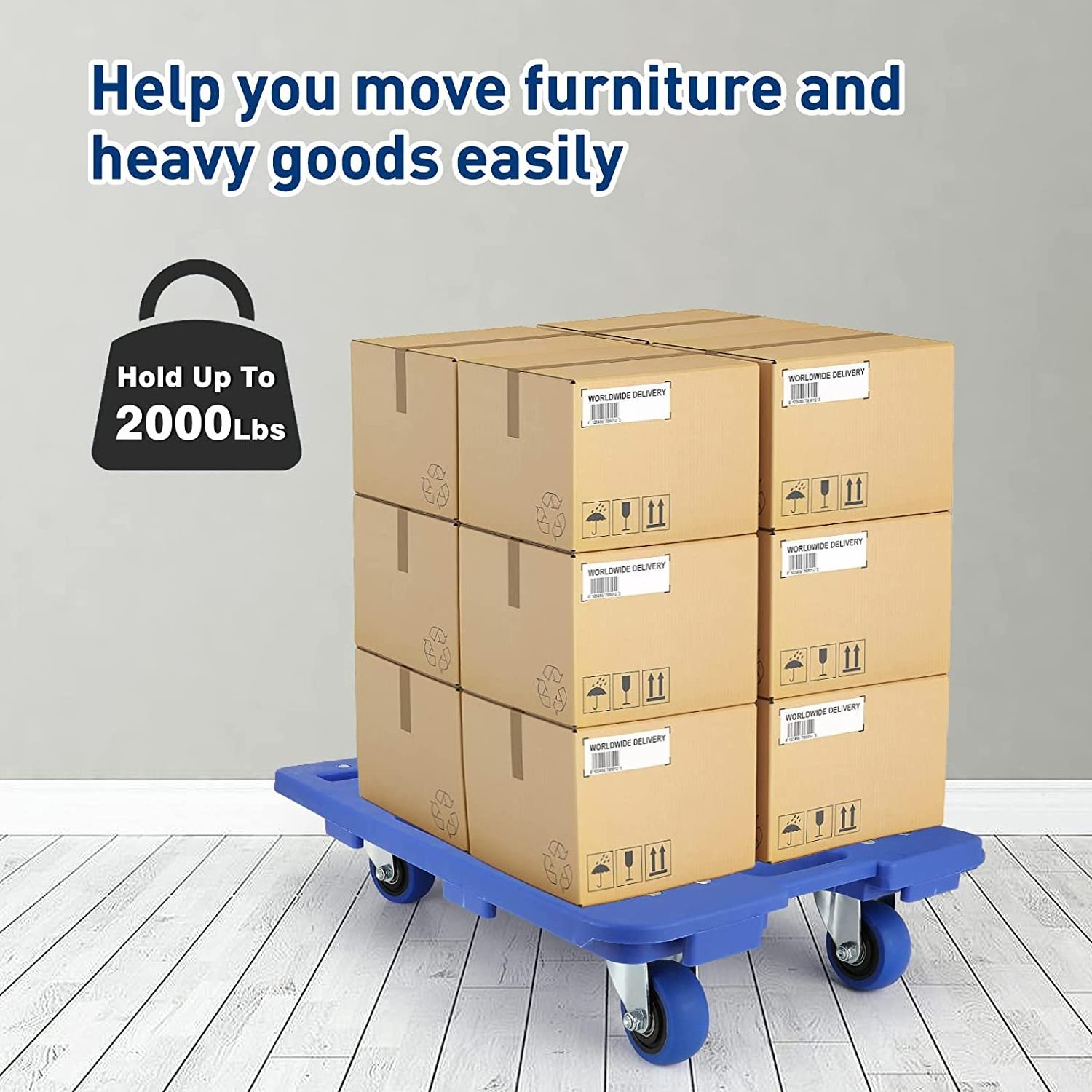 Furniture Movers Dolly Furniture Movers with Wheels Portable Moving Rollers Leg Dollies for Heavy Furniture Flatbed Dolly