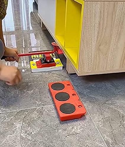 Furniture Lifter Mover Furniture Move Roller Tools 360 Degree Rotatable Pads, Easily Redesign and Rearrange Living Space Sofa