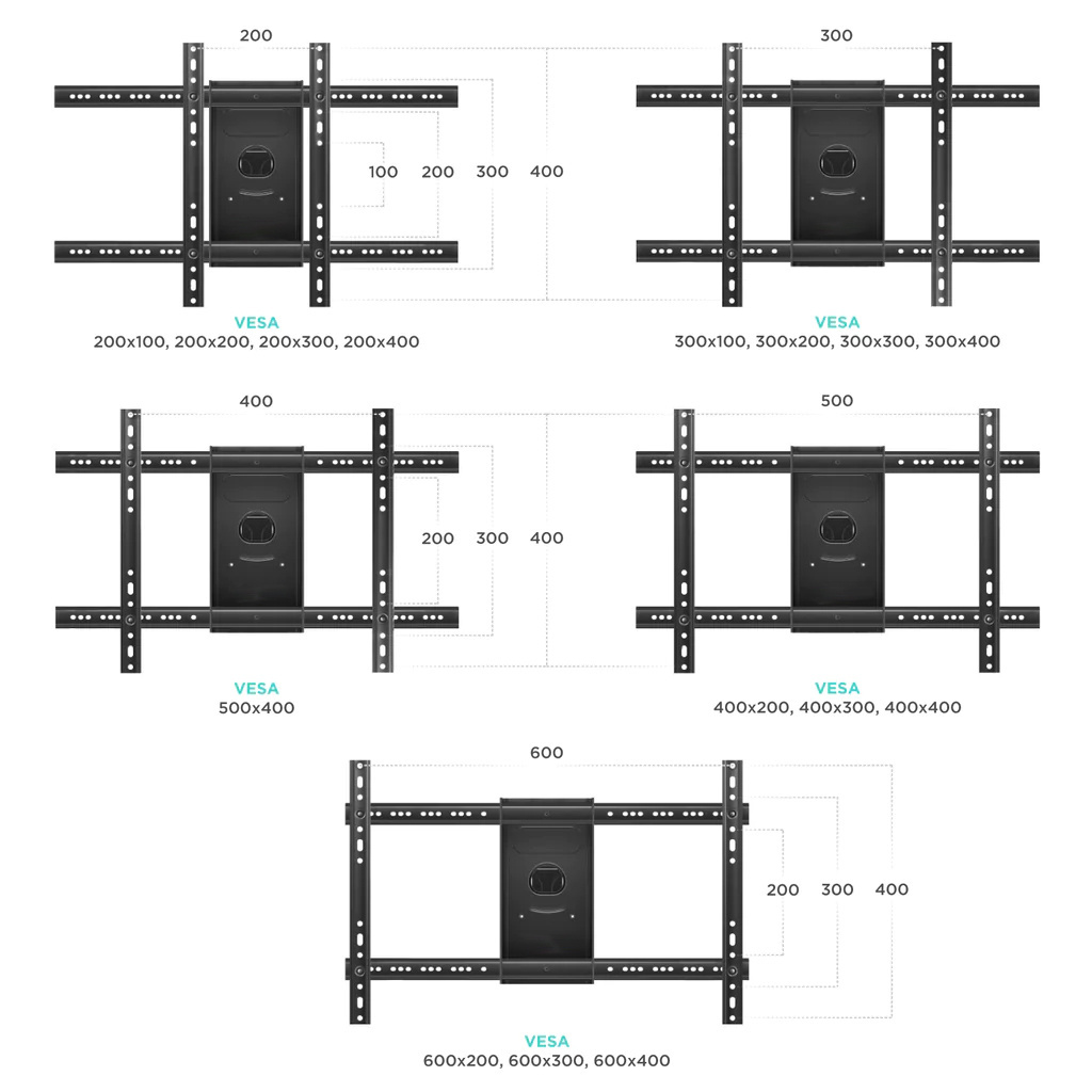 Space Saving Ultra Slim Low Profile Micro-Gap Fixed TV Wall Mount Bracket for Most 40-75 inch Large Smart TV Parts