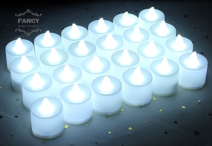 LED Tea Lights Candles Battery Operated Long-Lasting Flameless Tealight Candles For Halloween Christmas Wedding Table Decor