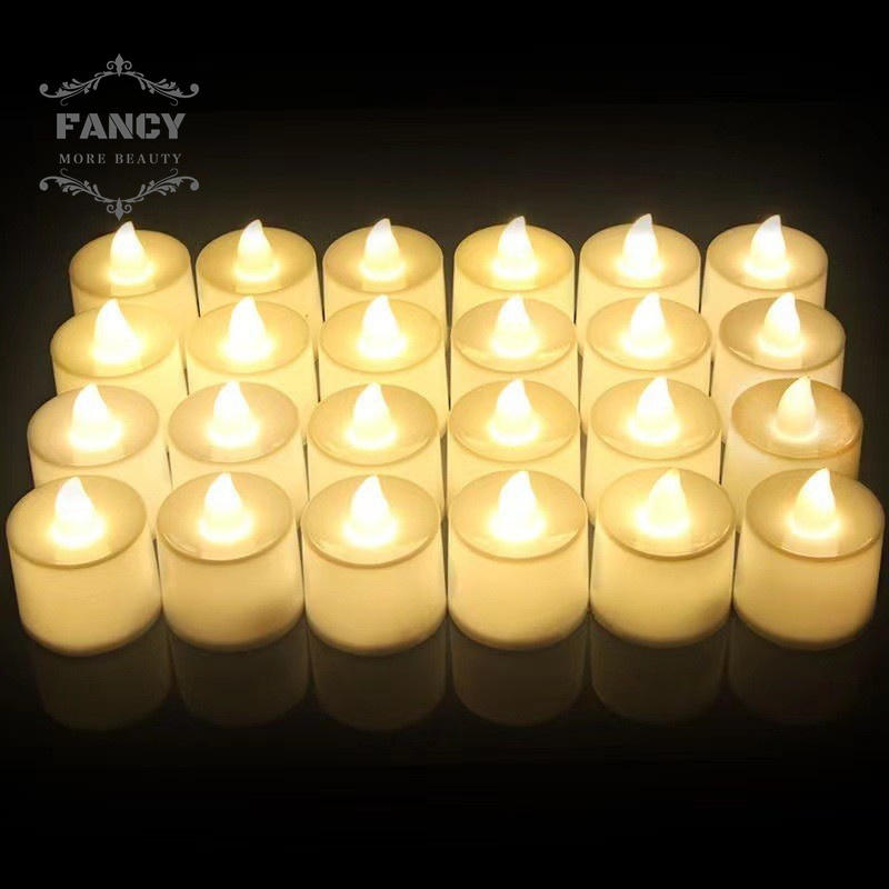 LED Tea Lights Candles Battery Operated Long-Lasting Flameless Tealight Candles For Halloween Christmas Wedding Table Decor