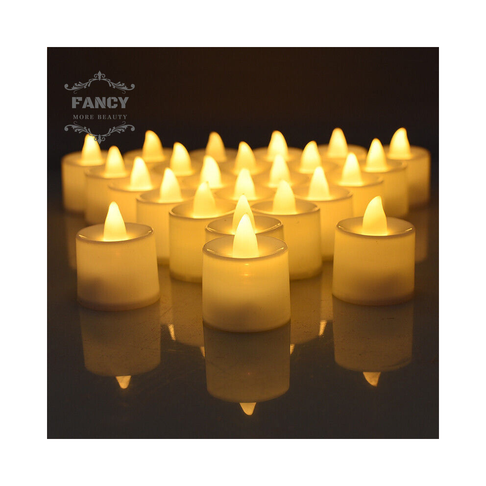 LED Tea Lights Candles Battery Operated Long-Lasting Flameless Tealight Candles For Halloween Christmas Wedding Table Decor