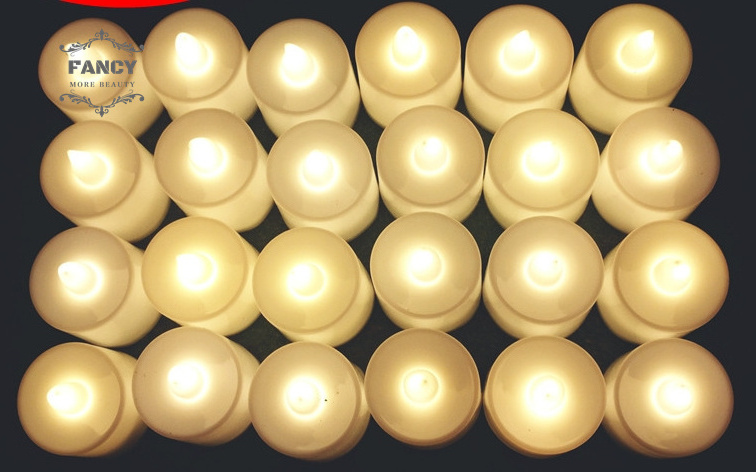 LED Tea Lights Candles Battery Operated Long-Lasting Flameless Tealight Candles For Halloween Christmas Wedding Table Decor