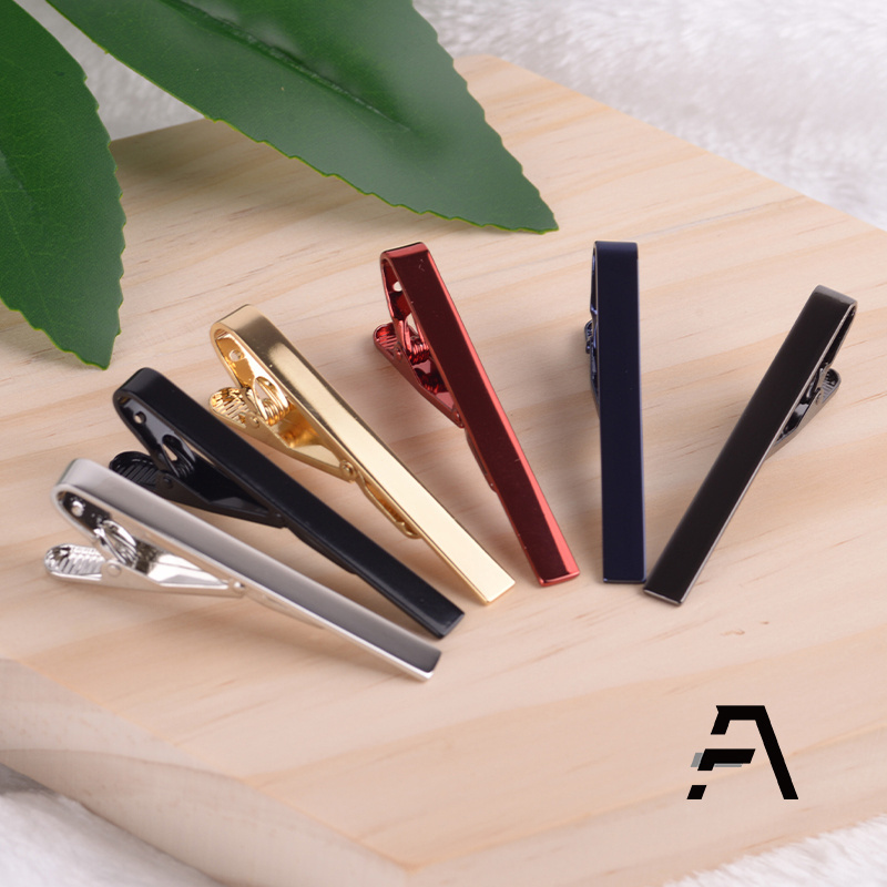 Multicolor Blank Brass base elegant Groom  tie clips