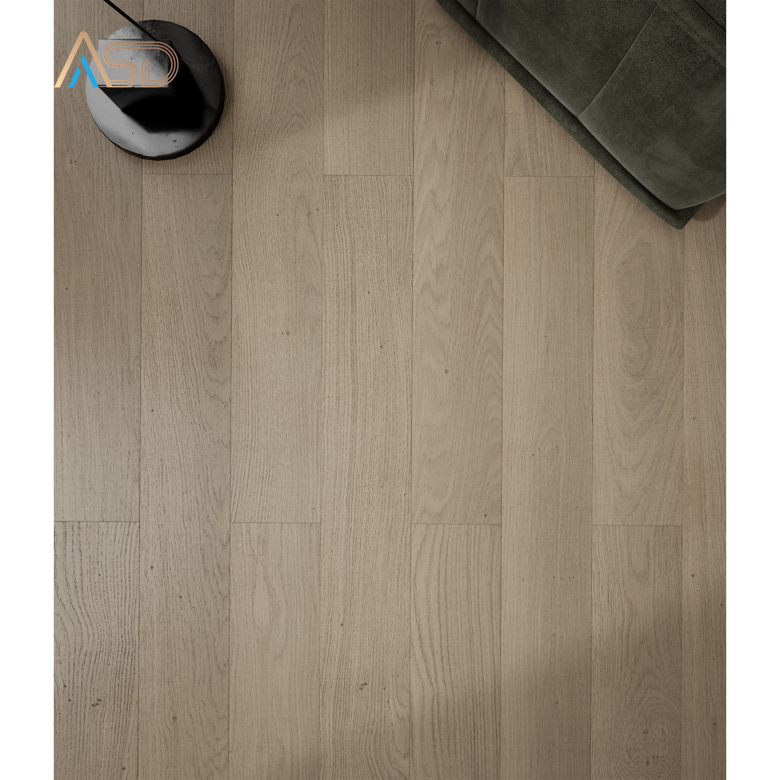 ASINDA Vintage Light Carbon Oak Brushed & Oiled Engineered Parquet Herringbone Fishbone Wood Flooring