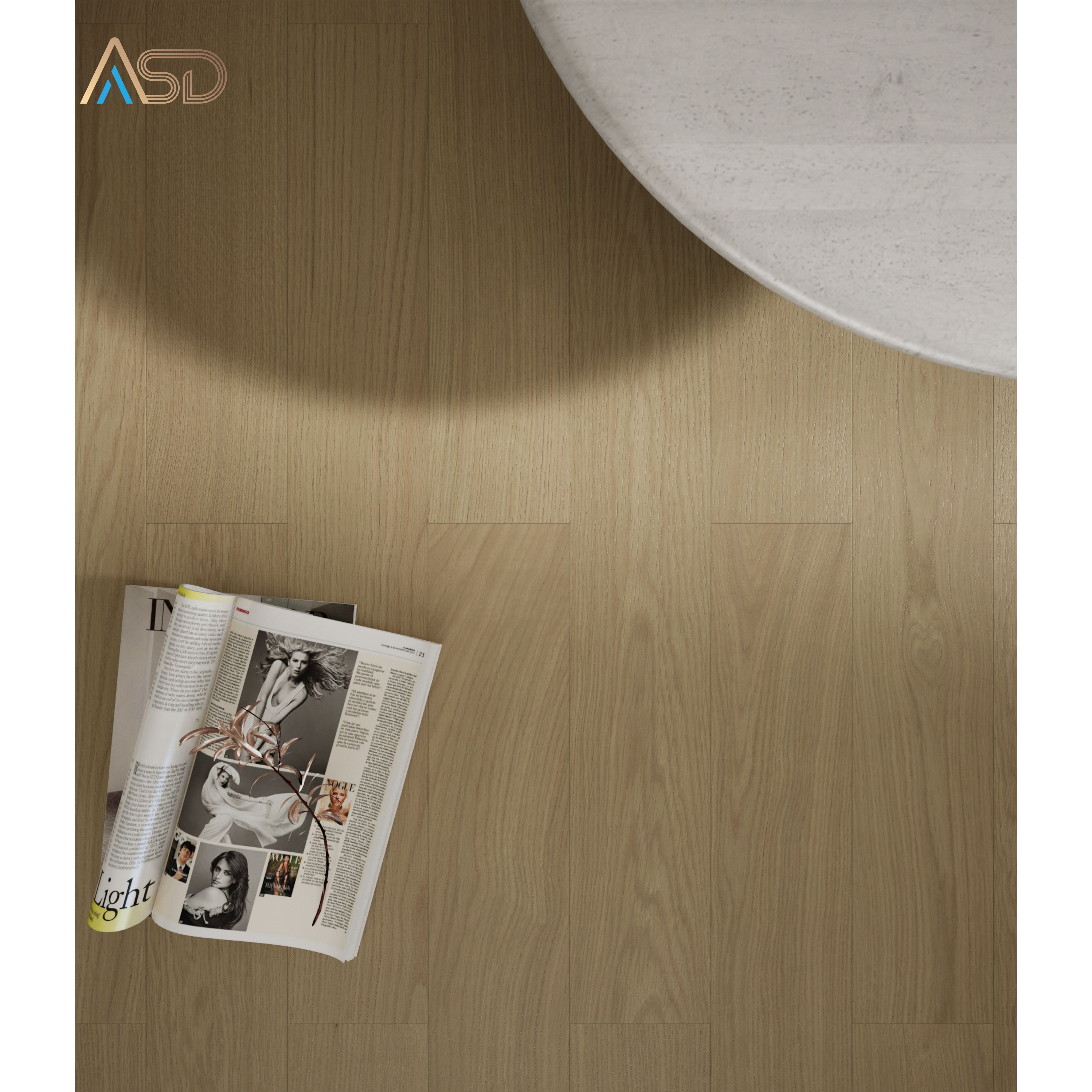 ASINDA Engineered Wood Flooring Wax Oiled Solid Wooden Floor 15mm & 18mm Wide Wood Planks