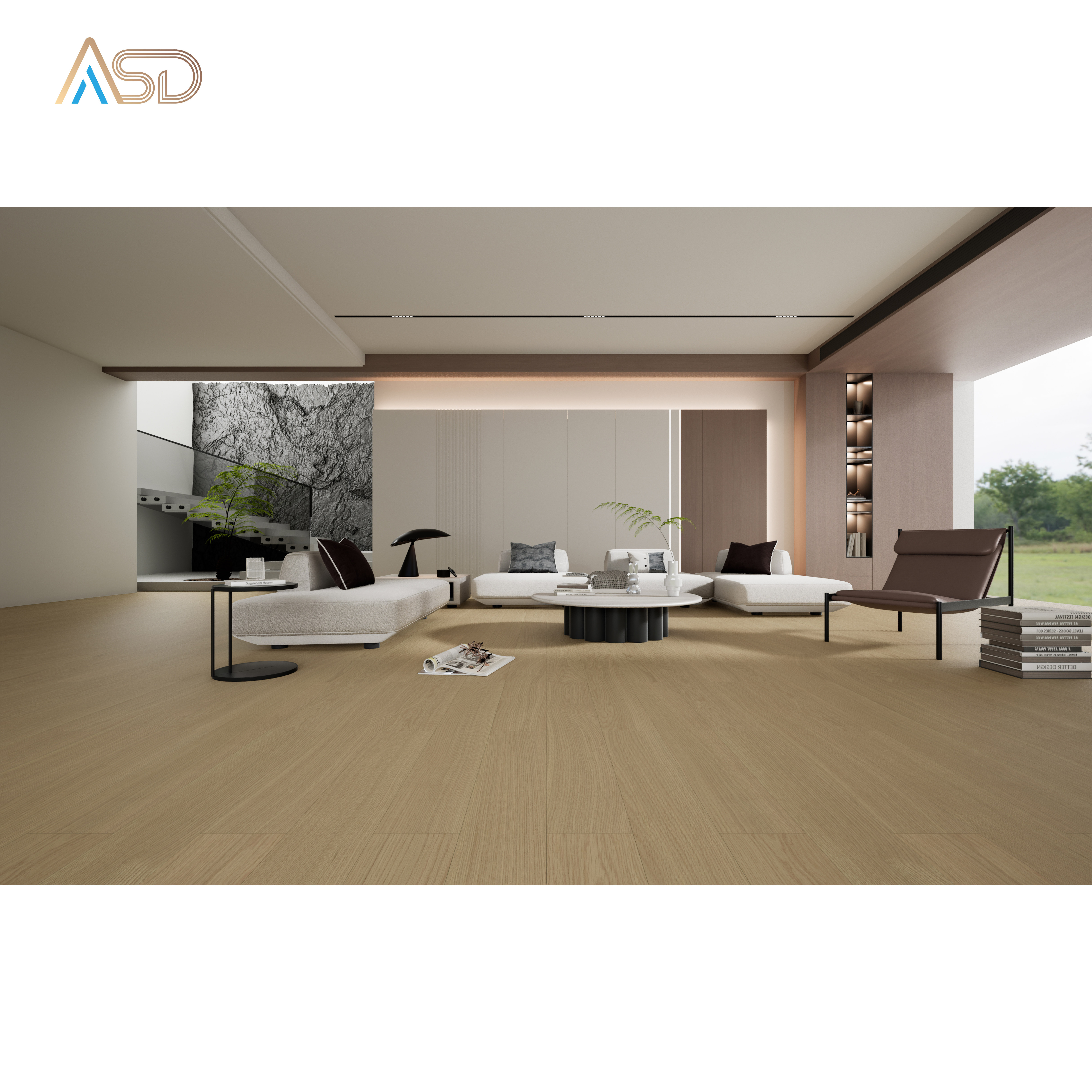 ASINDA Engineered Wood Flooring Wax Oiled Solid Wooden Floor 15mm & 18mm Wide Wood Planks