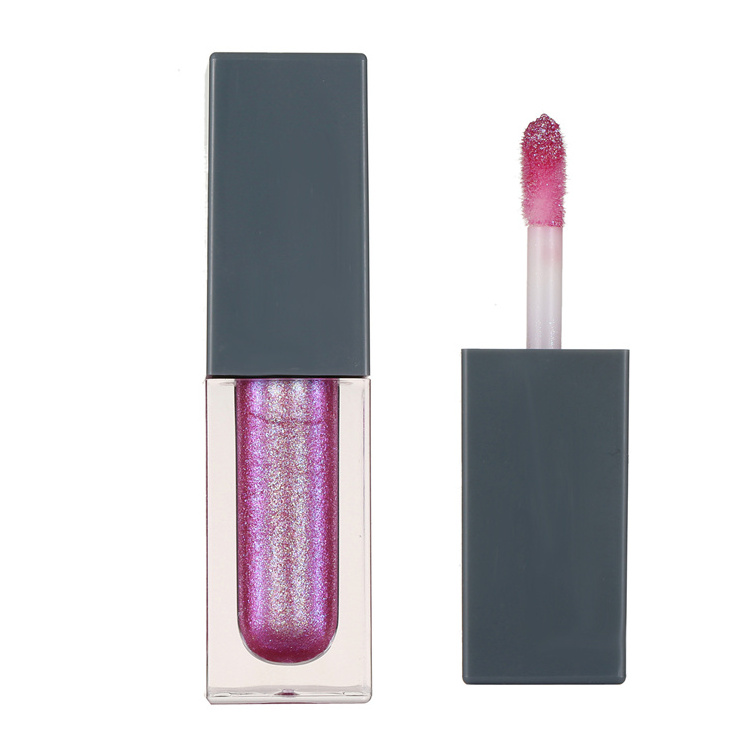 High pigmented glitter metallic lipgloss sexy beautiful shiny lip gloss