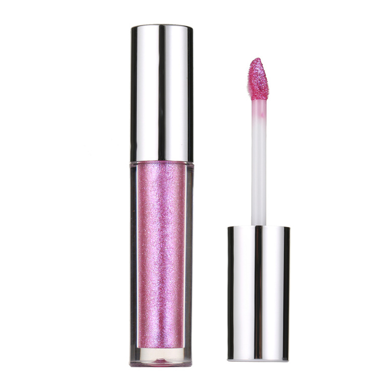 High pigmented glitter metallic lipgloss sexy beautiful shiny lip gloss