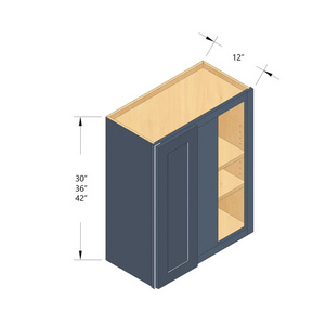 30"" High Single Door Wall Cabinets" solid wood Pantry W Two Doors  pantry cabinet