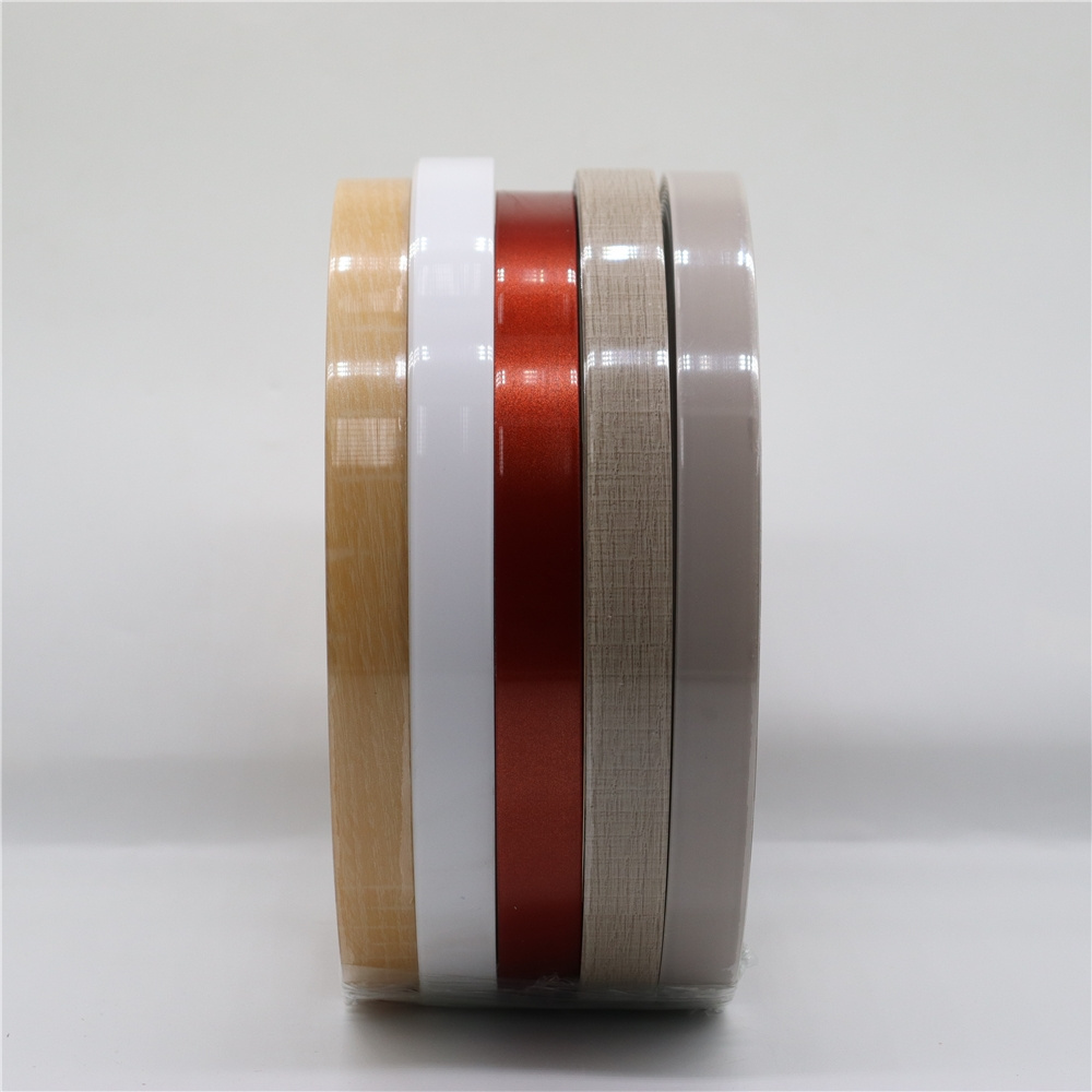 Plastic webbing sofa 100% pp countertop edging strip china tape pvc edge banding manupaktory