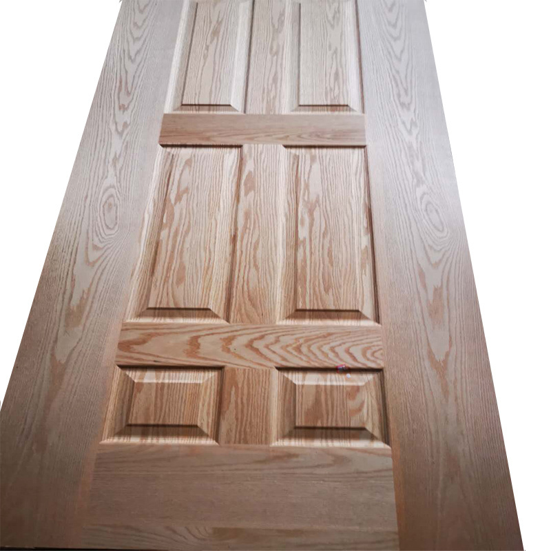 Wood Grain Texture Surface Film Moulded MDF Interior PVC Door Skin with Good Price