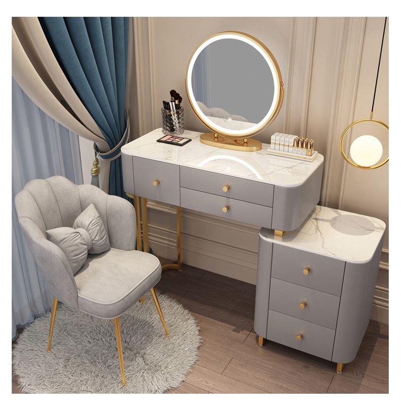 2023 new style for room wardrobe art deco dressing table with mirror