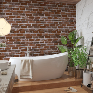 Fancyfix 45*200cm Brick Pattern Modern 3D Waterproof Wallpapers/Wall Coating