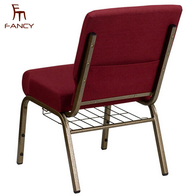 Wholesale Metal interlocking padded church chair for sale