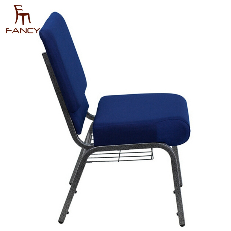 Factory cheap back pocket church chair pew chair wholesale