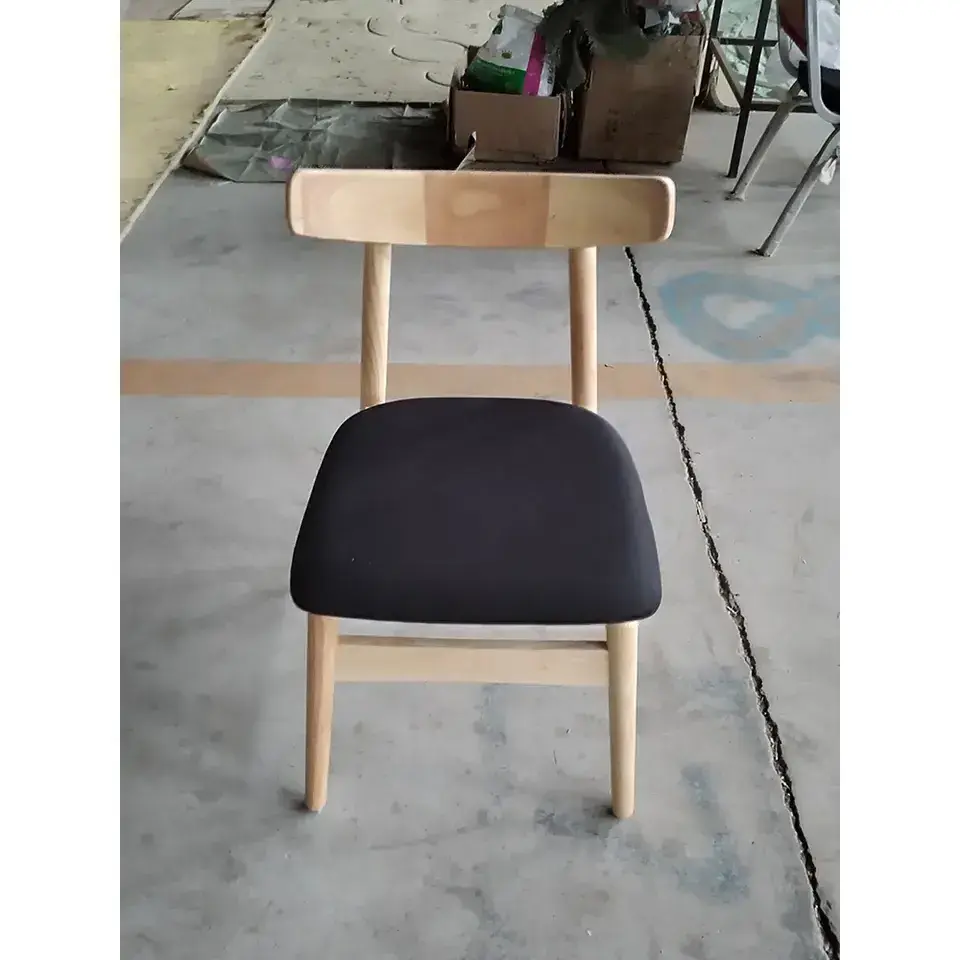 Factory Direct Wholesale Cheap Price Restaurant Cafe Chair Solid Wood Kitchen Dining Room Chairs