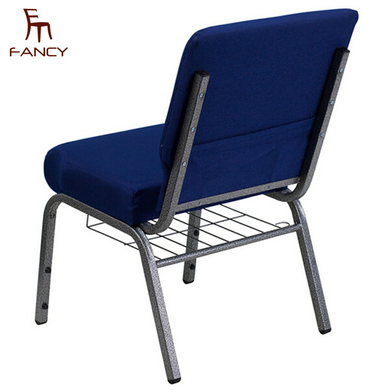 Factory cheap back pocket church chair pew chair wholesale