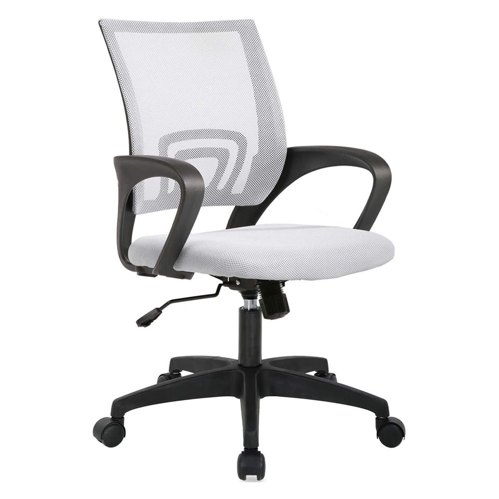 Comfortable Heated Custom Rolling Secretary Work Net Office Visitor Chair Black Full Mesh Back Office chairs Desk Office Chair