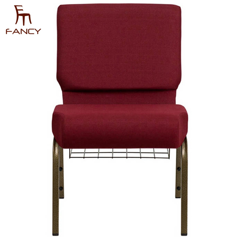 Wholesale Metal interlocking padded church chair for sale