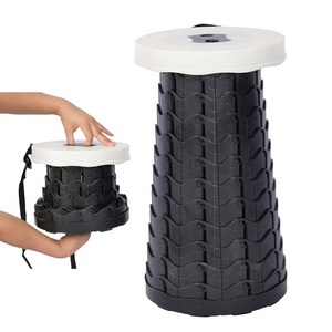 Outdoor Telescopic Stool Portable Collapsible Lightweight Foot Stool Plastic Retractable Small Folding Stools