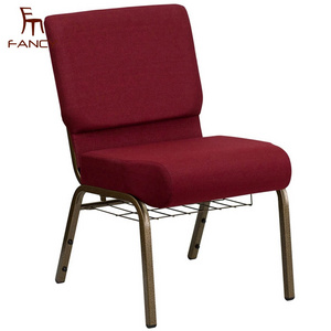 Wholesale Metal interlocking padded church chair for sale