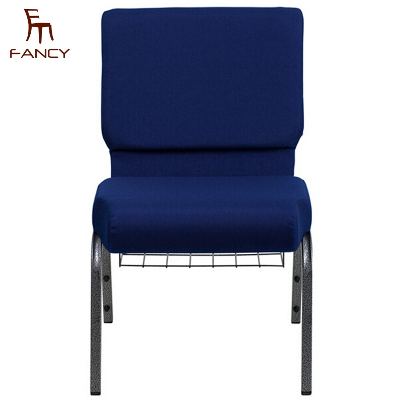 Factory cheap back pocket church chair pew chair wholesale