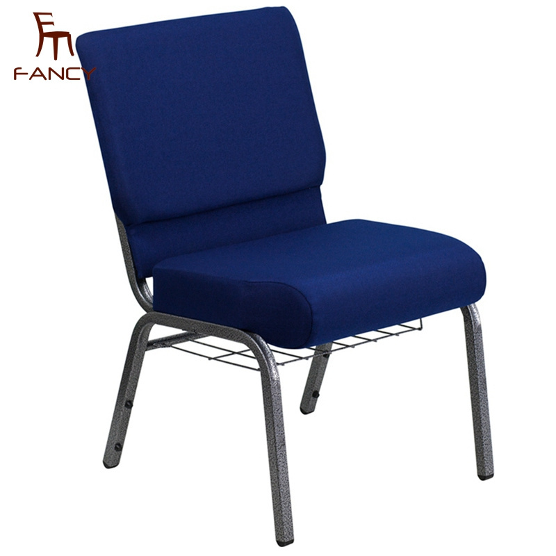 Factory cheap back pocket church chair pew chair wholesale