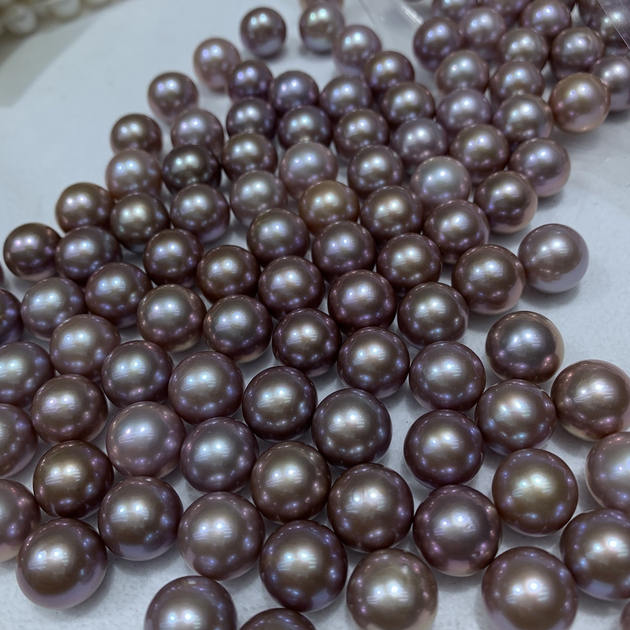 Real Pearl Necklace Making Edison 11-12mm Huge Round Purple Natural Cultured Freshwater Loose Pearl Edison Pearls