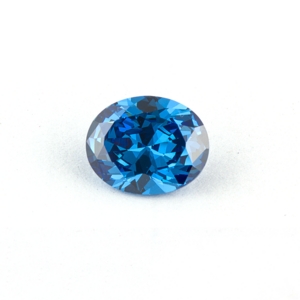 Synthetic Wholesale Diamond Oval Shape Spinel 120# Blue Color Gemstone