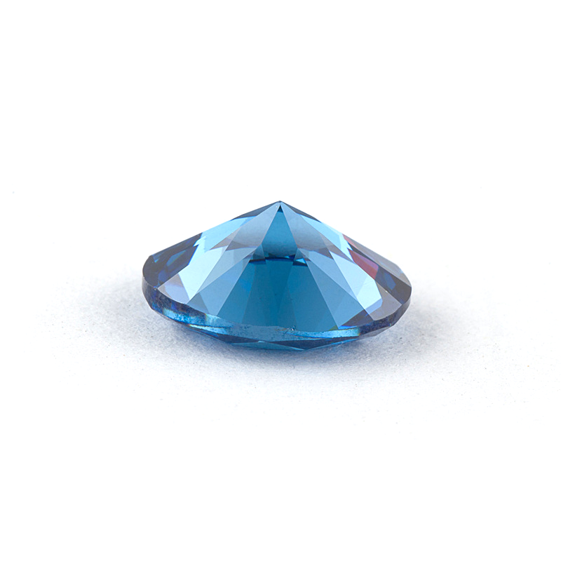 Synthetic Wholesale Diamond Oval Shape Spinel 120# Blue Color Gemstone