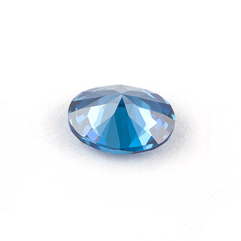 Synthetic Wholesale Diamond Oval Shape Spinel 120# Blue Color Gemstone