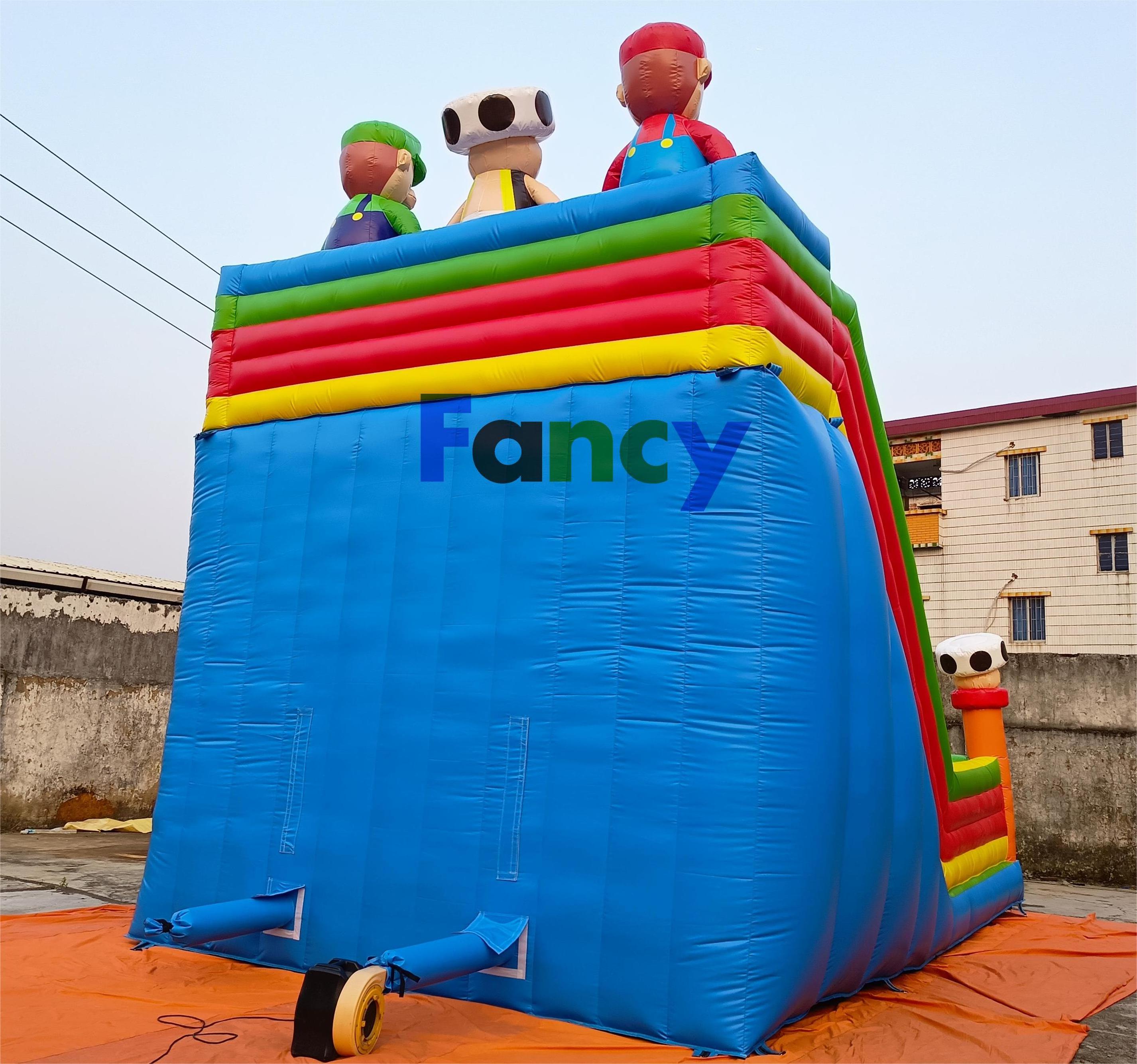 Best choice pvc inflatable bouncer slide/bouncy and inflatable slide/super mario inflatable bouncy castle for kids