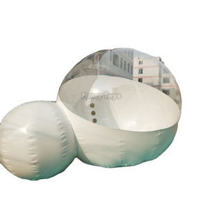 2024 best sales heated inflatable bubble tent/inflatable clear tent/inflatable bubble tent with 2 room