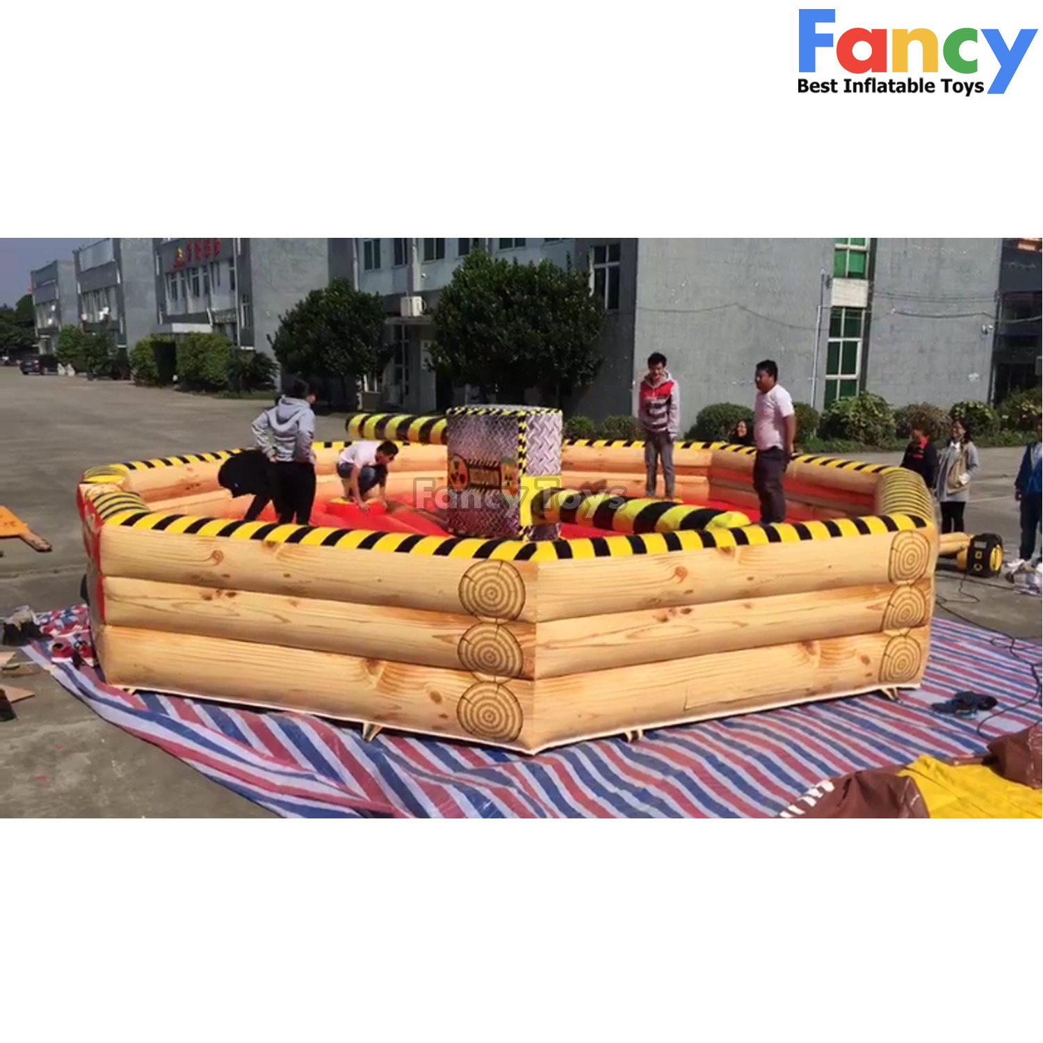 2023 inflatable wipeout machine/inflatable wipeout/rotating game machine