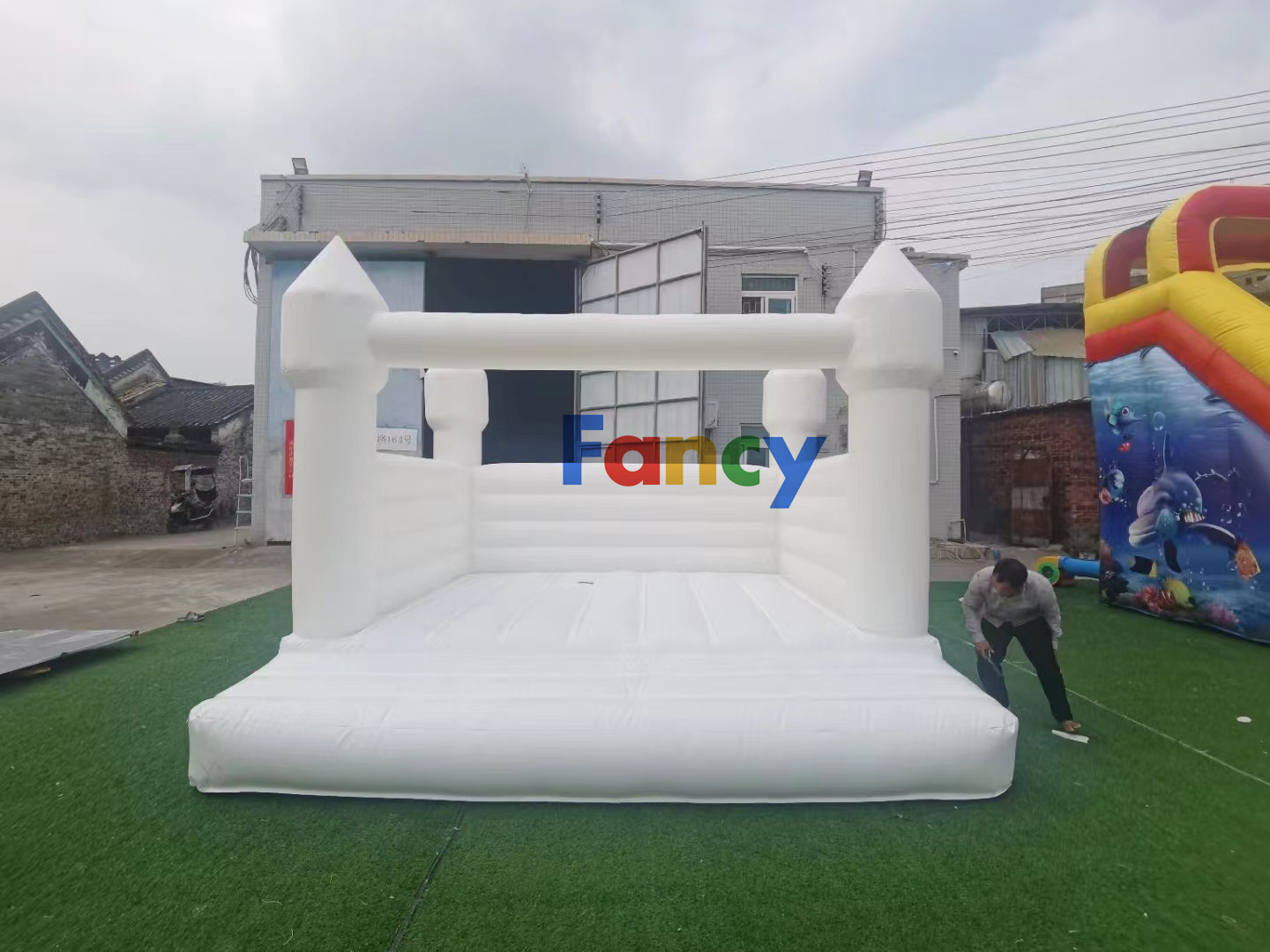 new design bounce house 13x13/white-bounce-house/indoor inflatable bouncers