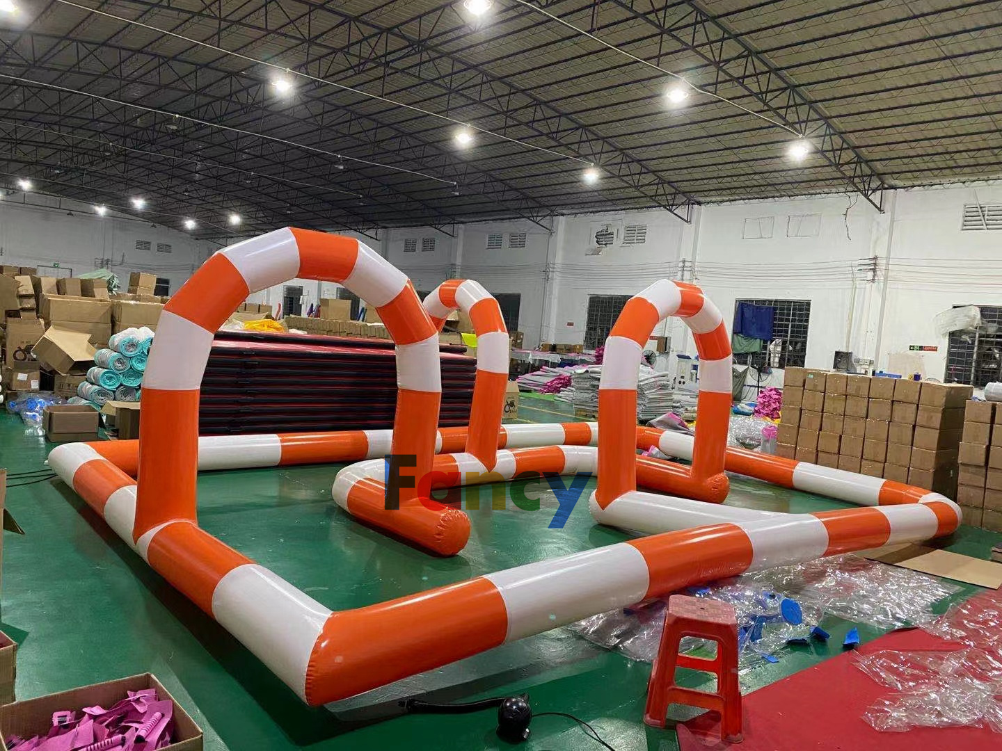 COMMERCIAL inflatable zorb ball track/inflatable race track for out door