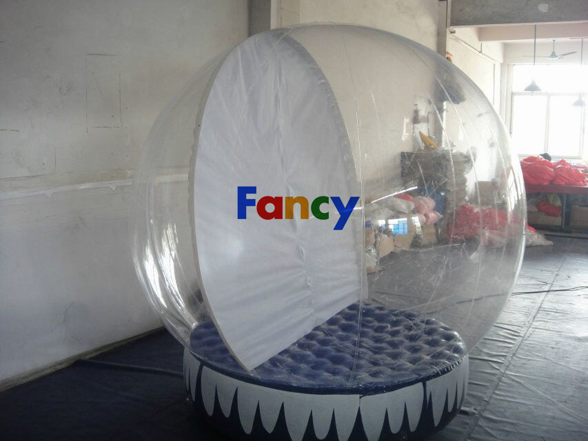 Factory price Giant christmas snow globes Inflatable bubble ball 8m diameter transparent snow ball tent