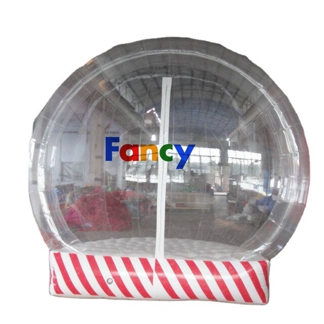 Factory price Giant christmas snow globes Inflatable bubble ball 8m diameter transparent snow ball tent