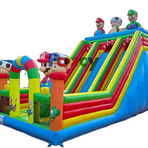 Best choice pvc inflatable bouncer slide/bouncy and inflatable slide/super mario inflatable bouncy castle for kids